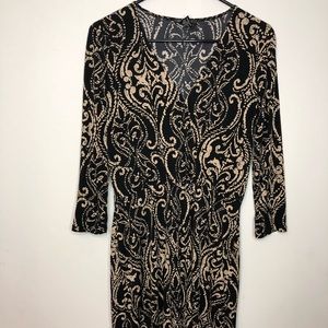 Black and Gold Dress